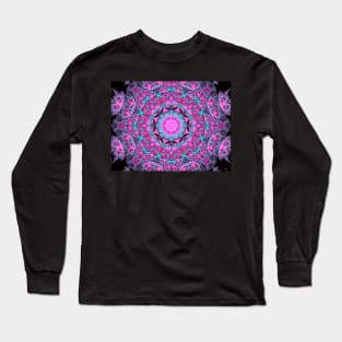 Pink and Teal mandala #2 Long Sleeve T-Shirt